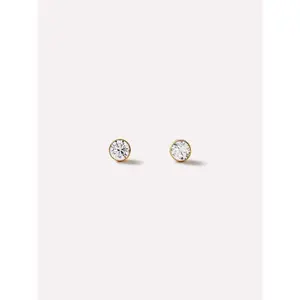 Gold Stud Earrings - Invisible Set Studs Small