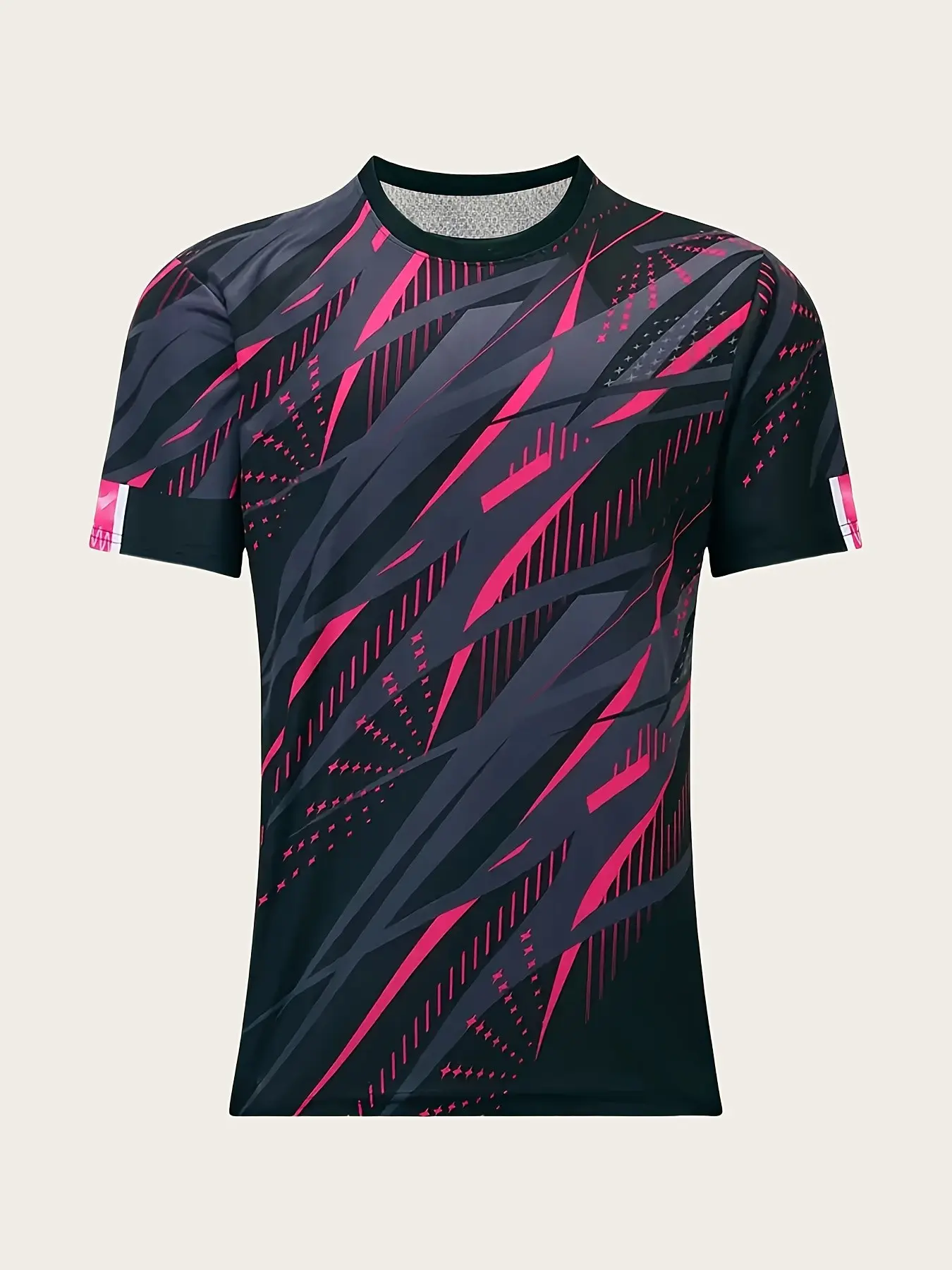Men's Quick-Dry Breathable Mesh Football Jersey, Soccer Football Jersey, Slight Stretch, Round Neck, Short Sleeve, Summer Training, Casual Loose Fit, Sports Jersey