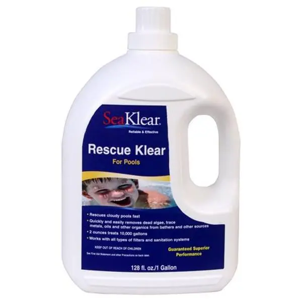 Natural Chemistry Rescue Klear Water Treatment Cleaner - Pool Algae Killer, Aquatic Pet Supplies Bottle