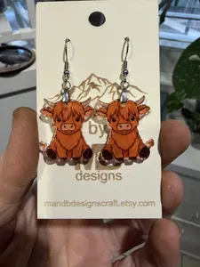 Highland Cow Earrings