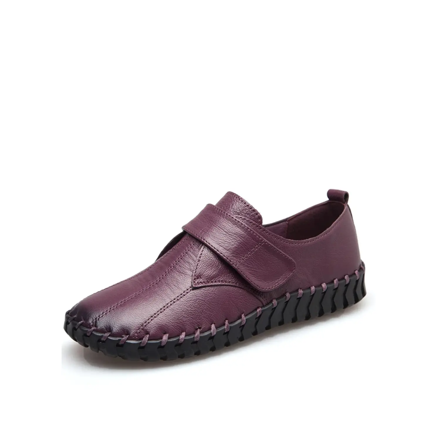 USS Shoes Lina Women's Soft Flat Leather Loafer Shoes Sale Drop Purple (Size 8.5)