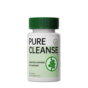 Pure Cleanse Gut Support,Digestive Support,Gut Cleanse Candy Tablet,Cassia Seed,Senna,Curcumin,Herbal Formula,30 Tablet
