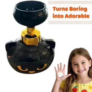 Petit Bits Cat Paw Foam Soap Dispenser, Cute Refillable Foaming Pump with Paw-Shaped Foam, Fun Hand Soap Bottle for Bathroom & Kitchen, Ideal for Kids Cat Lovers Holiday Easter Gifts, Bathroom Accessories Home Essentials