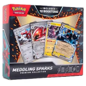Medding Sparks Premium Collection Box 12 Booster Packs, 4 Foils, Oversized Card + Promo Digital Code Card