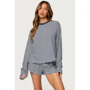 Jainee Striped Long Sleeve T Shirt