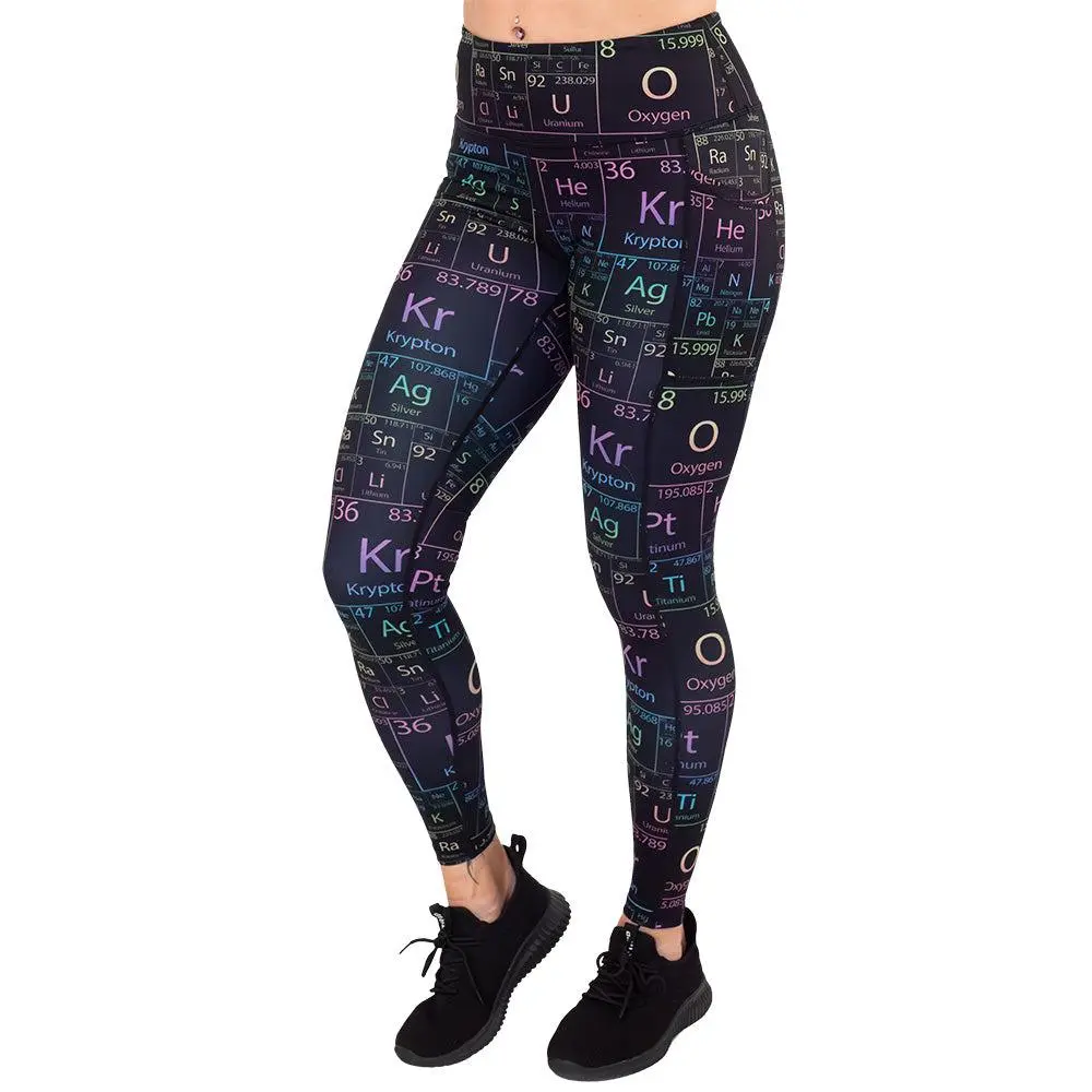 CVG In My Element Leggings High Waistband Full-Length Traditional Style with Pockets & Gussets - Squat Proof & Sweat Proof for All Seasons Athletic Stretchable, Fitted, Tall Leggings, Built For All Fitness Types
