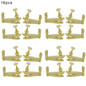 4/4 1/2 1/4 1/8 Violin Tuning Peg, 16pcs/set Metallic Violin Tuning Pegs, Musical Instrument Accessories for Violin