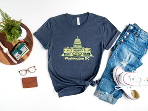 Washington DC T Shirt - Capital Of The United States Shirt - District Of Columbia - George Washington Tee - White House T Shirt