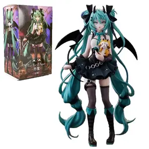 Anime 19CM Hatsune Miku Little devil raccoon Kawaii Action Figure PVC Doll Model Figure Toys Desktop Decoration Holiday Gifts popular