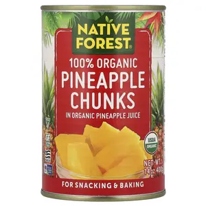 Native Forest 100% Organic Pineapple Chunks, 14 oz (400 g)