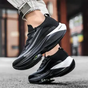 MenRunningShoesAirCushionBreathableTrainingLightweightShoesSneakersMarathonWomenComfortableAthleticSportsShoes