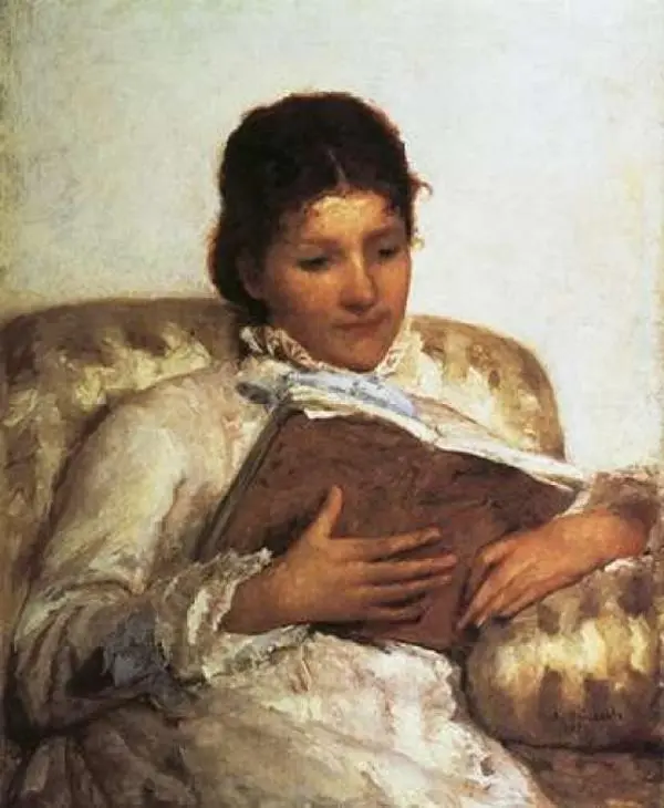 Bentley Global Arts PDX372742SMALL Artistic Mary Cassatt The Reader 1877 Wall Decor Poster Print, 10x12 Small