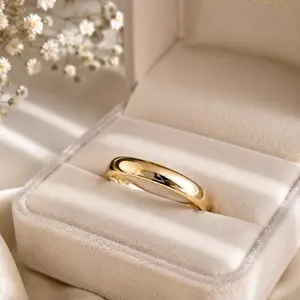 Anillo #467 alianza unisex Gold plated