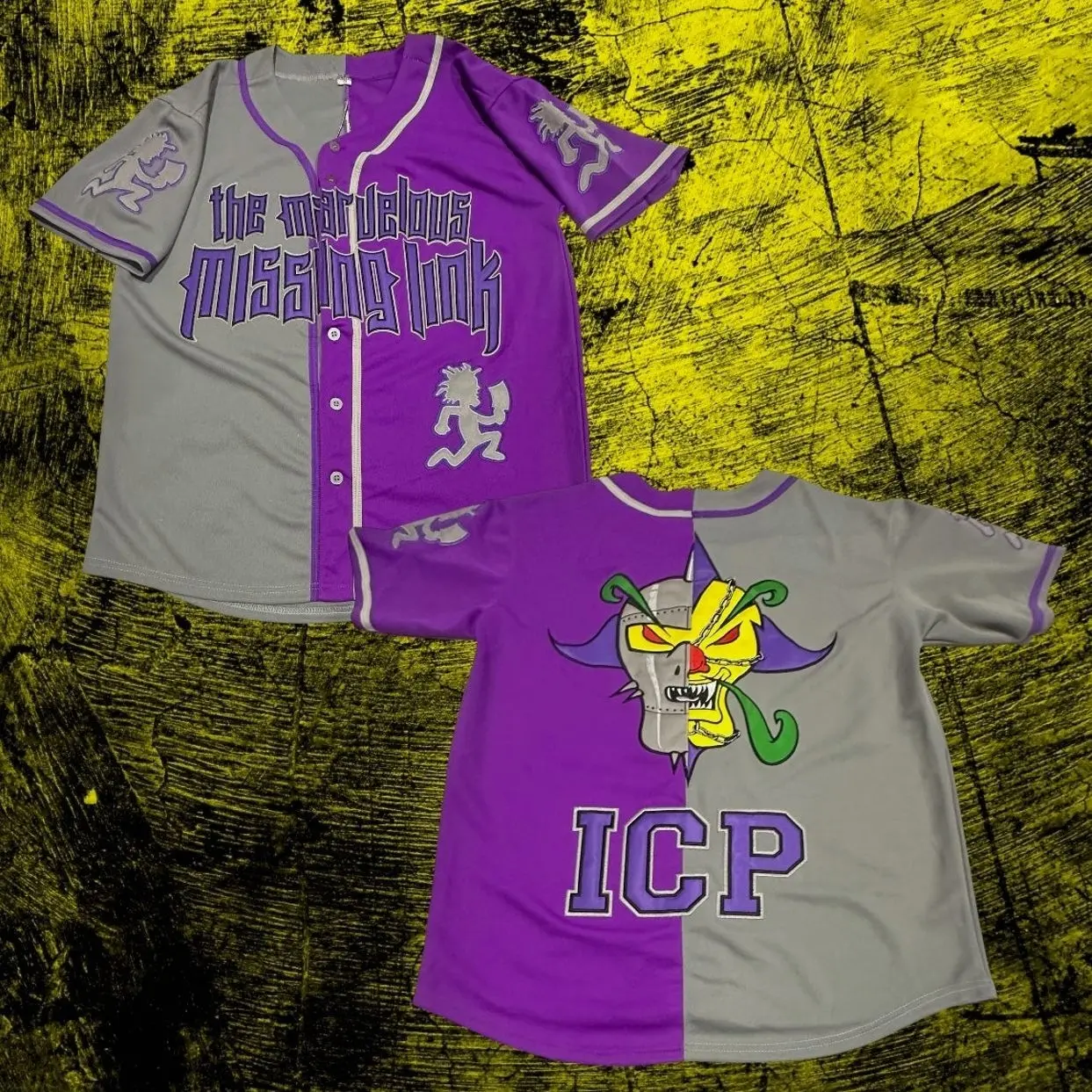 Marvelous Missing Link Baseball Jersey ICP Juggalo Jersey