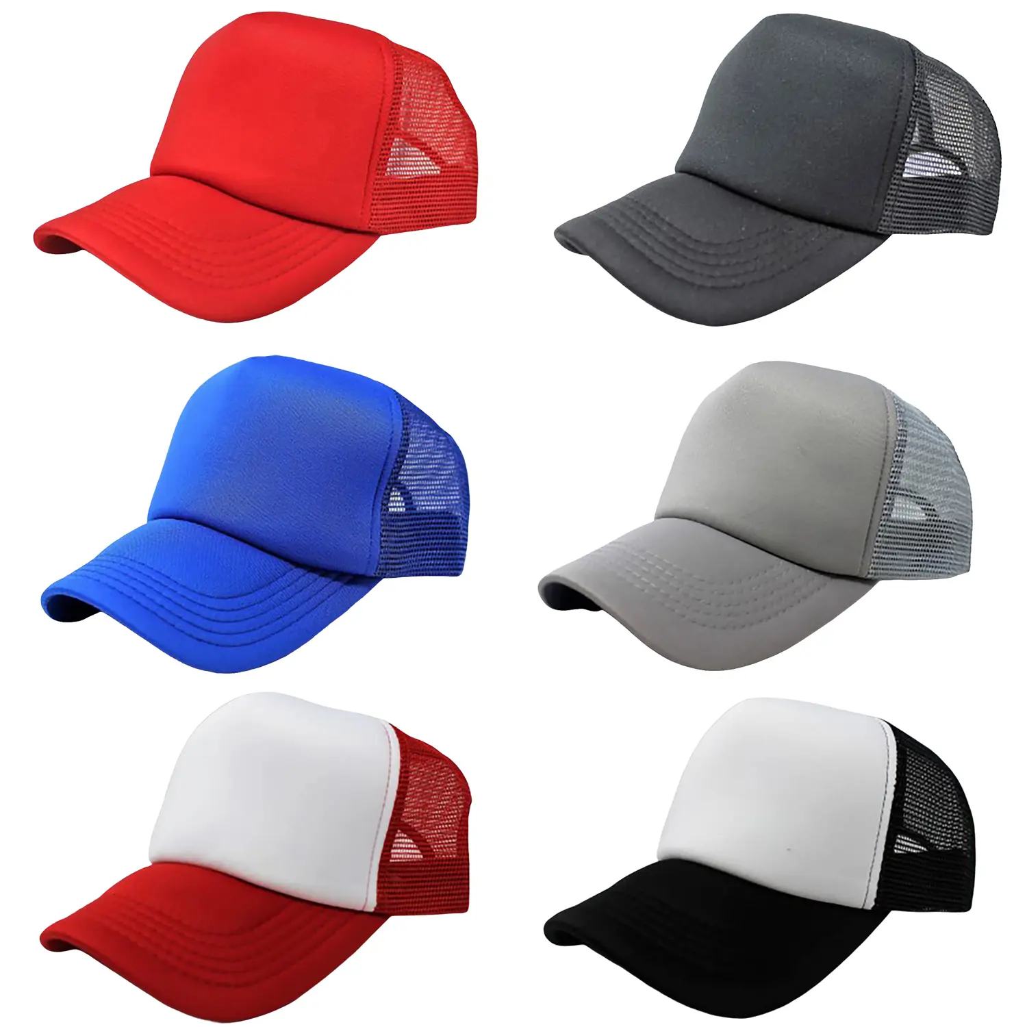 Pack of 4 Trucker Hat Cap - Bulk Wholesale
