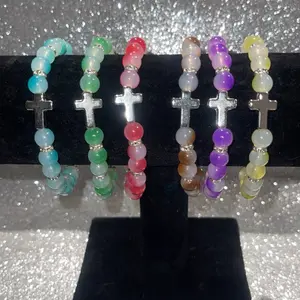 Cross beaded bracelets