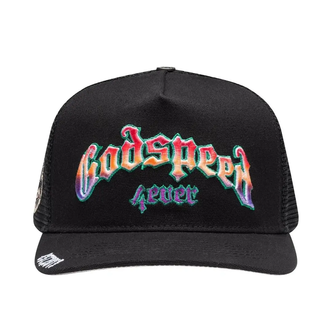 Godspeed GS Forever Gradient Trucker Hat Black/Hawaiian Men's Snapback