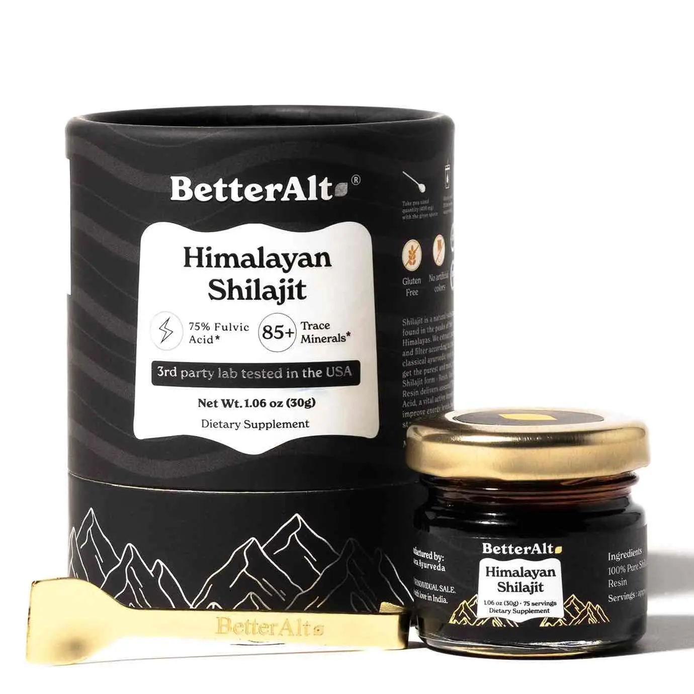 BetterAlt Pure Himalayan Shilajit Resin | Himalayan Superfood | Lab-Tested for Purity | Helps Build Energy Levels | 75 Servings | Dietary Supplement Fitness BetterAlt Pure Himalayan Shilajit Resin | Himalayan Superfood | Lab-Tested for Purity | Helps Build Energy Levels | 75 Servings | Dietary Supplement Fitness