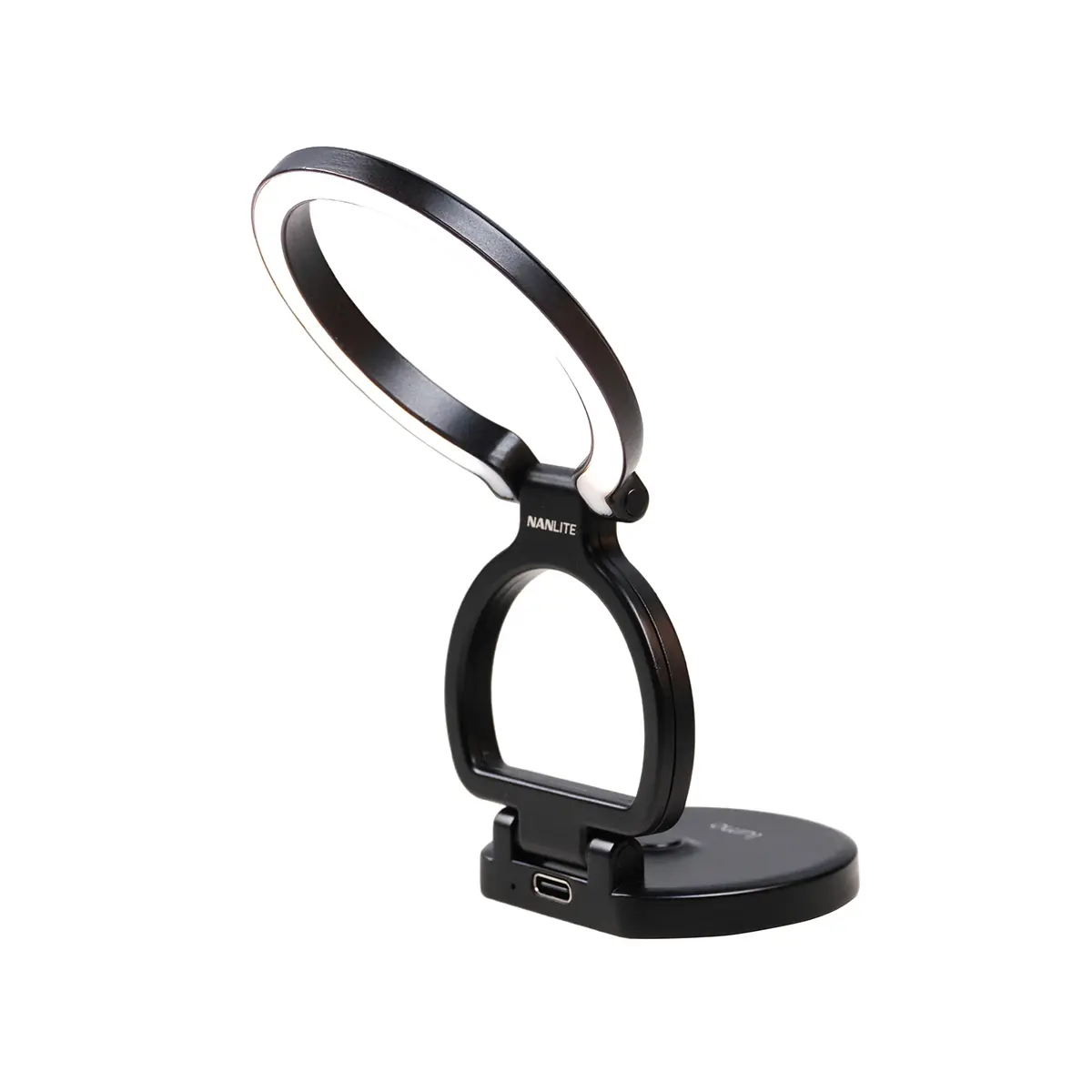 Nanlite Lumo Bi-Color LED Ring Light with Stand for Smartphone, Polar Black