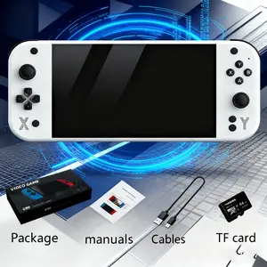 New G90 Portable Handheld Game Console, 7-Inch IPS Display Screen, USB Charging, Large Capacity Battery, Retro Time Anytime, Handheld Gaming Console