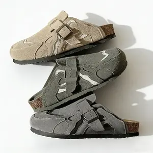 Platform Shoes New Spring Summer Outer Wear Bag Head Half Slippers One Pedal Retro Soft Sole Single Shoes for Comfort