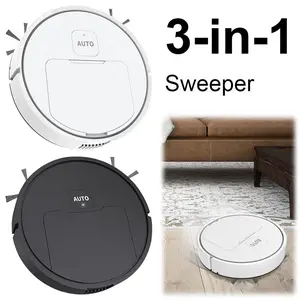 3-in-1 Robot Vacuum Cleaner - Smart Navigation Robotic Vacuum, Sweeper & Mop, USB Rechargeable with Obstacle Avoidance for Home Floors