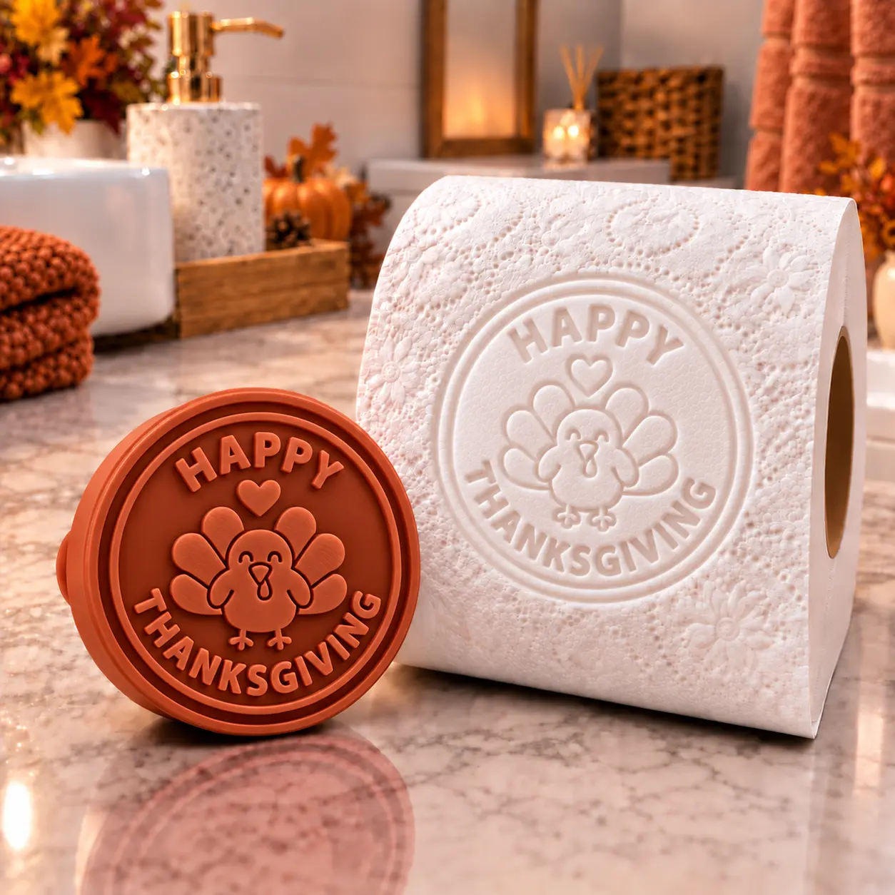 Toilet Paper Embossing Stamp for Housekeeping