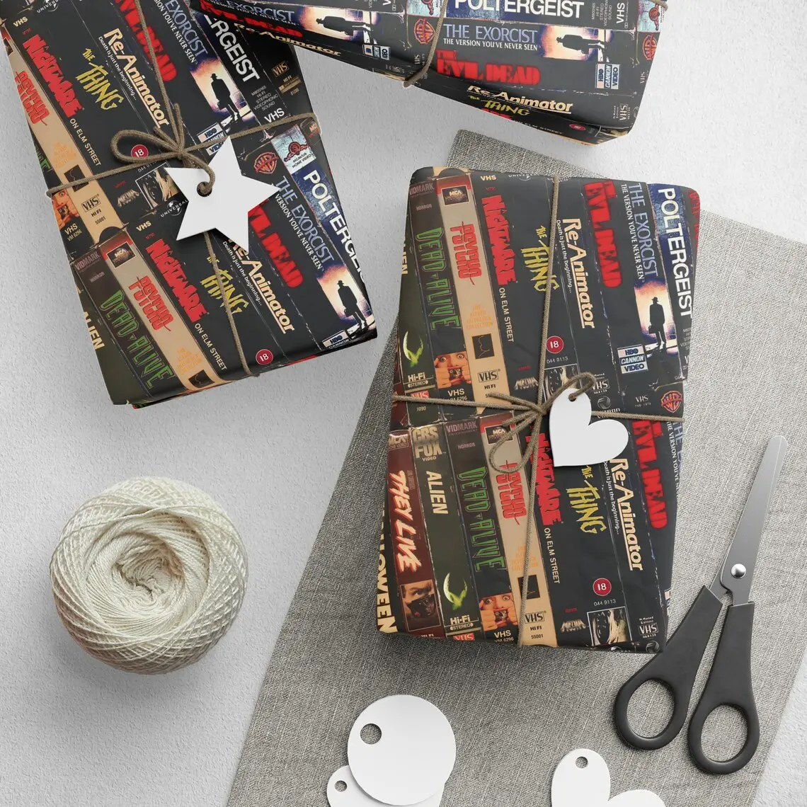 Retro Horror VHS Wrapping Paper – Cult Movie Gift Wrap