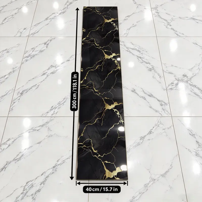 Thick Peel and Stick Decorative Marble Pattern Wallpaper - Waterproof Removable Panels, Luxurious Look, Easy DIY Install, Ideal for Living Room, Bathroom, Kitchen Decor (Wallpaper Ideas Included)