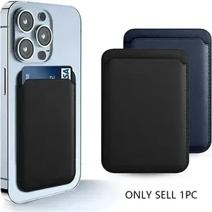 Premium Faux Leather Magnetic Card Wallet Holder with iPhone 17 16 15 14 13 12 Series Design for Secure Card Storage & Easy Access, Magnetic Wallet | Elegant Accessory | Precise Cutout, Magnetic Phone Wallet, Phone Accessories