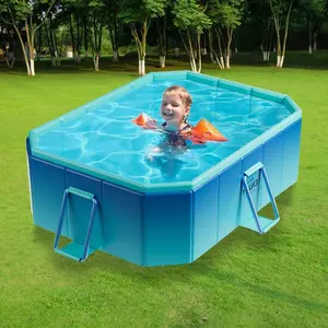 Nuwani Hard Plastic Snapset Pool, Foldable, Non Inflatable, Kiddie Pool with Metal Frame for Kids, Adults & Pets - Ball Pit, Portable, Easy Set Swimming Pool for Outdoor and Backyard Water Fun