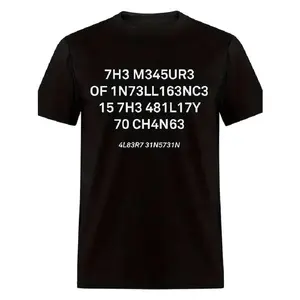 T-shirt 7H3 M34Ur3 157H 0717 Patterned Men's T-shirt - Casual Black Short Sleeve Cotton T-shirt Unisex T-shirt
