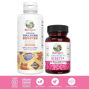 MaryRuth's Beauty & Collagen Boosting Bundle - Vegan Collagen Booster Liposomal & Probiotic Beauty+ Capsules