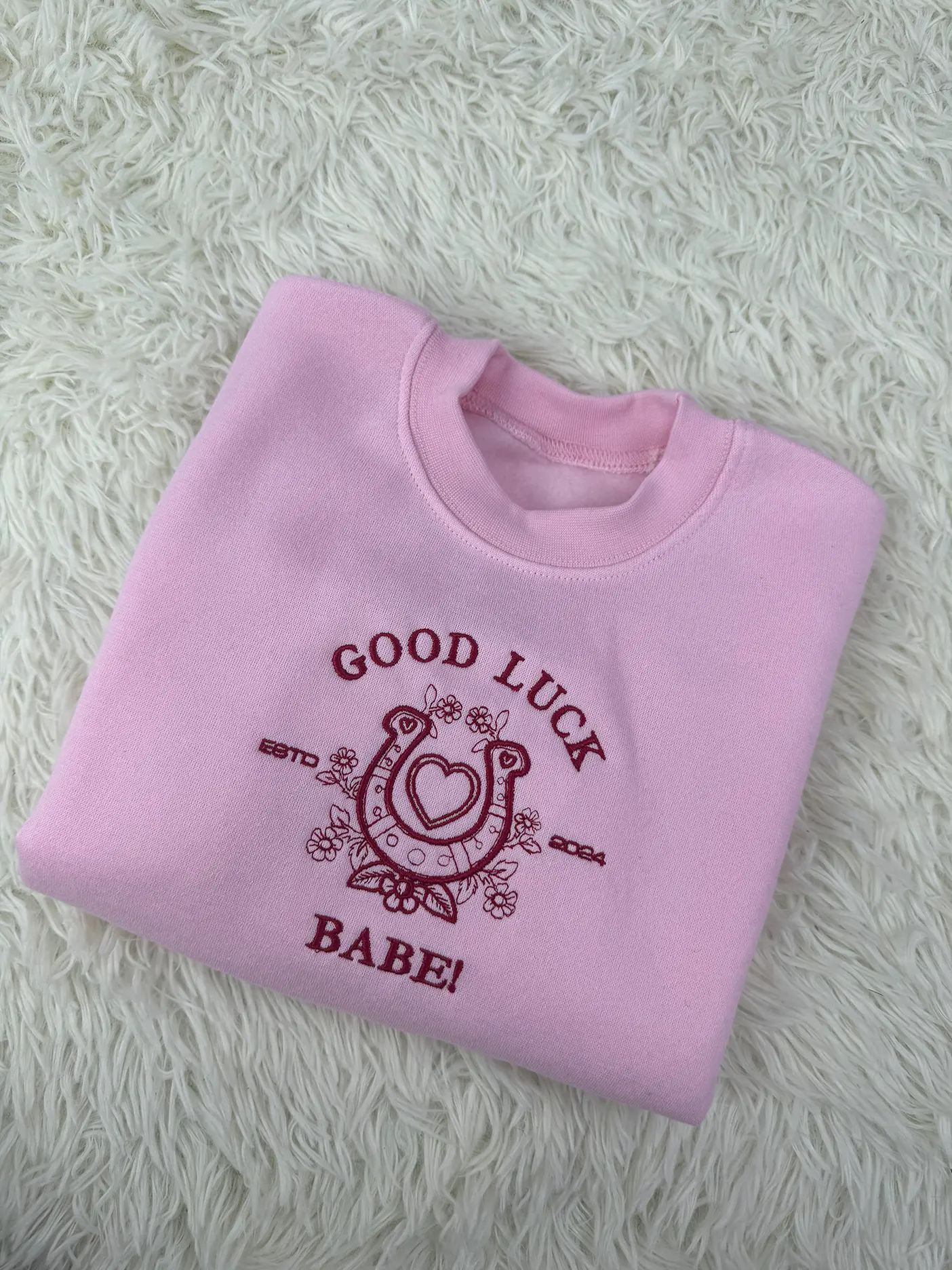 Good Luck, Babe! | Chappell Roan Embroidered Sweatshirt
