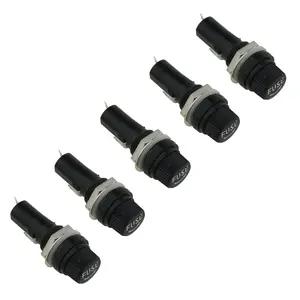5PCS Electrical Panel Mounted 6X30mm Fuse Holder Glass Fuse Tube Protector