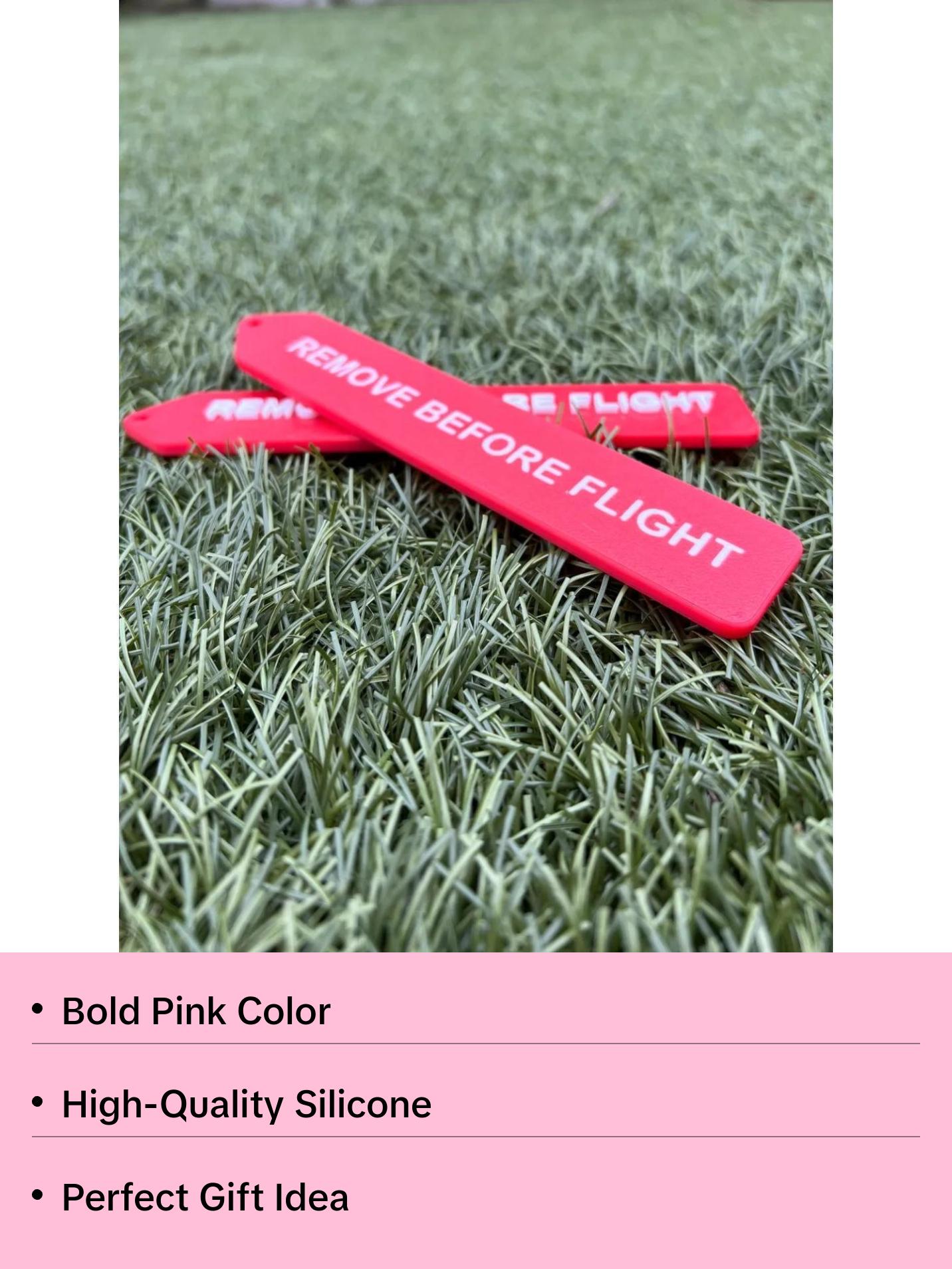 **"Remove Before Flight" Keychain | Aviation Enthusiast Gift | Fun Stocking Stuffer for Pilots | Durable Plastic Accessory**