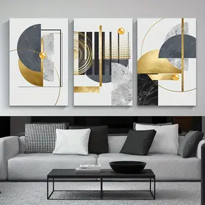Art Painting Pattern Wooden Frame Canvas Painting, 3-Piece Set Modern Art Wall Decoration, Home Living Room Bedroom Office Decorative Painting, Wall Decoration