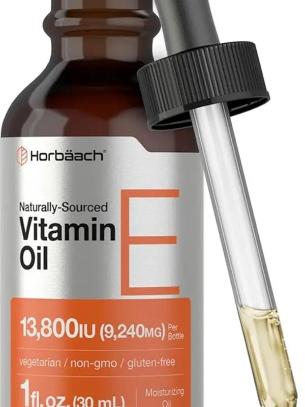 Vitamin E Oil | 13,800IU | 1oz | Vegetarian, Non-GMO, and Gluten Free Formula | Naturally Sourced Liquid Supplement