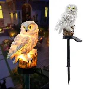 Solar Owl Garden Light Owl Solar Lamp Parrot Lawn Light Solar Lights Outdoor Solar Light Animal Pixie Lawn Lamp Waterproof Decor