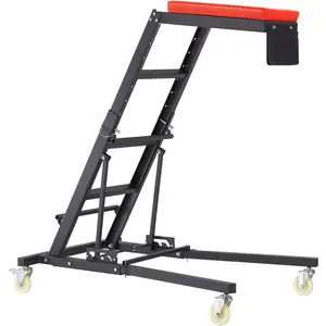 VEVOR Automotive Top Creeper, Engine Creeper 42.5"-64.8", 400 LBS Capacity High Top Creeper, 4 Swivel Caster Wheels, Padded Deck, Foldable Creeper for Home Garage, Workshop Repair Maintenance