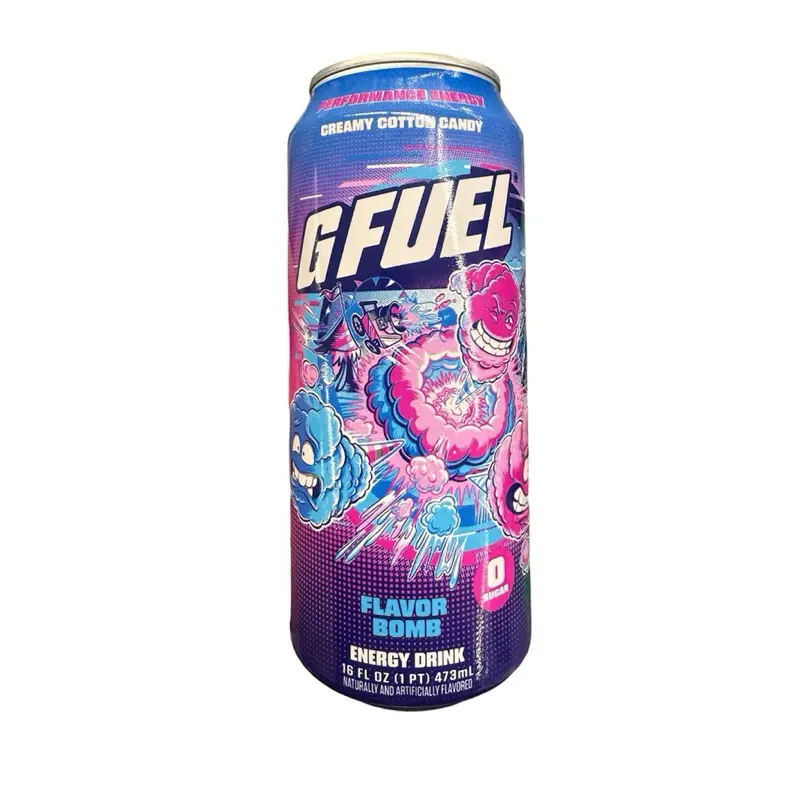 Gfuel Energy Drink Creamy Cotton Candy Flavor- 1 Can 16 Fl Oz