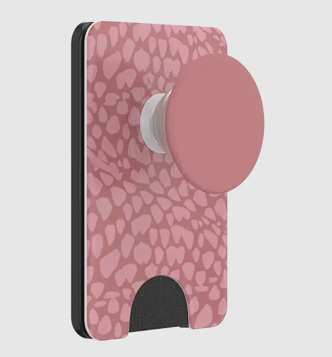 Aesthetic MagSafe Magnetic PopWallet+ Clay Rosa Popsocket - Smartphone Card Slot Accessory, MagSafe-Compatible Phone Mount, Tech Accessories, Cellphone Stand & Holder