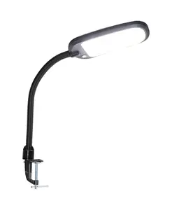 Clamp-On LED Bright Reader Natural Daylight Full Spectrum Desk Lamp--Perfect Sit-Stand Lamp