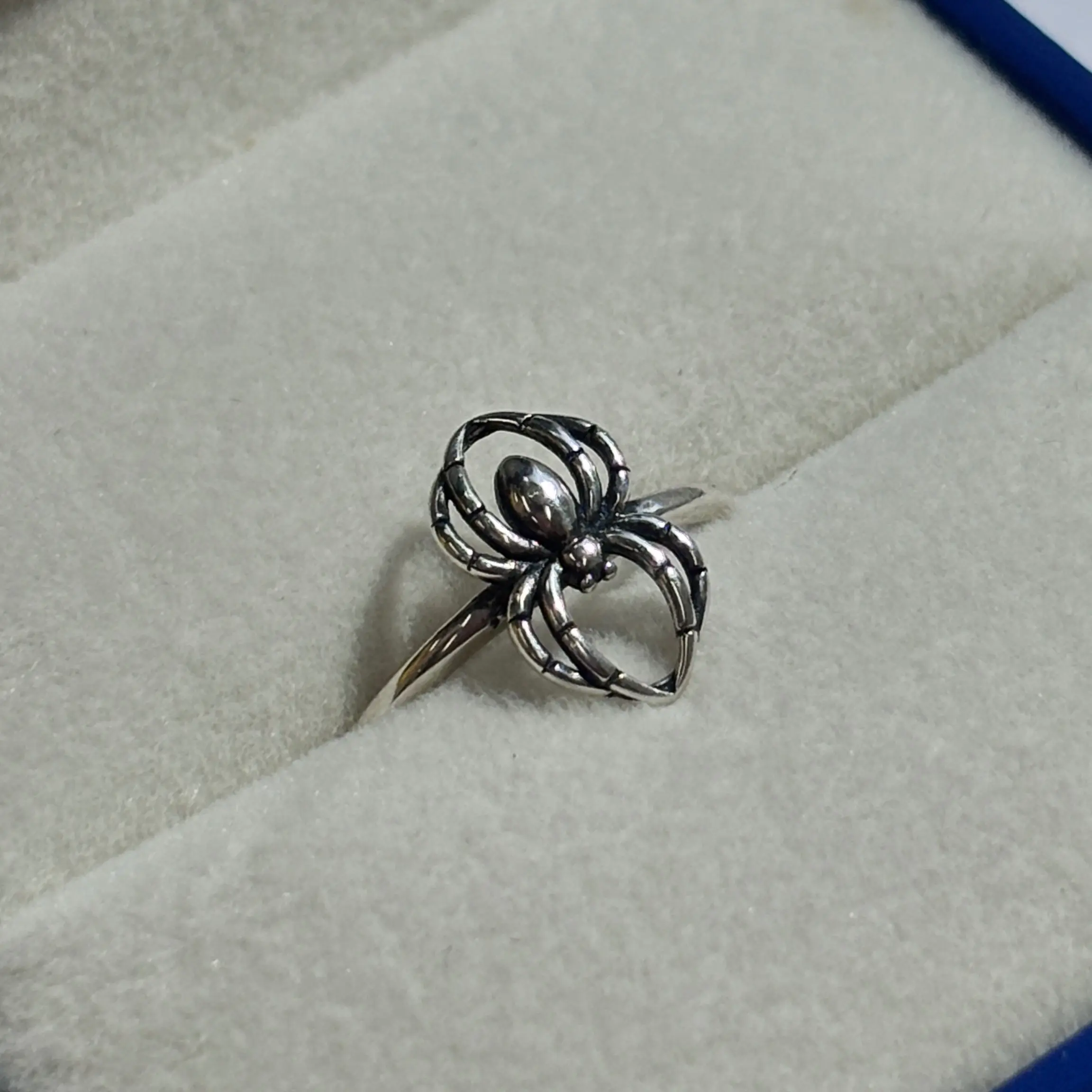 Halloween Spider Ring - 925 Sterling Silver Creepy Cute Jewelry