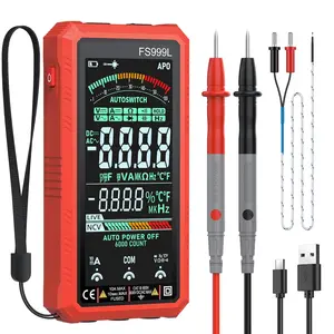Proster Smart Multimeter Voltmeter - 6000 Count Rechargeable Smart Digital Multimeter Professional Automotive Multimetro TRMS Color Screen Voltage Current Capacitance Tester with NCV & Temperature