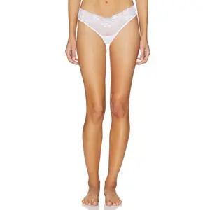 Commando Double Take Lace Thong in White