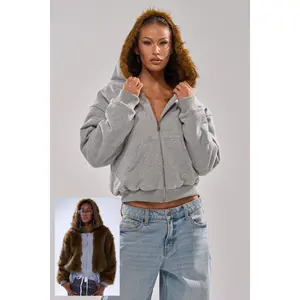 BEST OF BOTH WORLDS REVERSIBLE FUR SWEATSHIRT