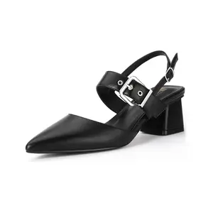 IDIFU IN2 Women's Pumps Closed Toe Chunky Block Slingback Heels Wedding Bridal Bride Prom Formal Dress Shoes for Women Dressy Casual Comfortable Cute Trendy Pointed Toe Low Short Thick Heels