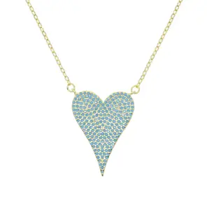 .925 PAVE DIAMOND HEART