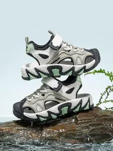 HOBIBEAR Children's shoes summer new boys' sports sandals big and medium-sized children's toe protection beach shoes
